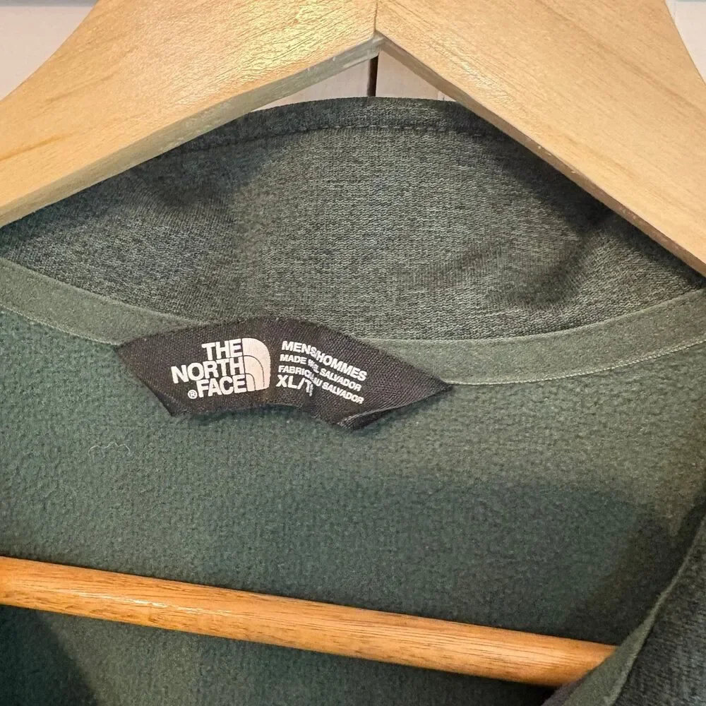 North Face Green‎ 1/4 Zip Pullover Size XL